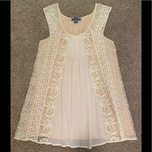 Anthropologie Cream Lace Blouse